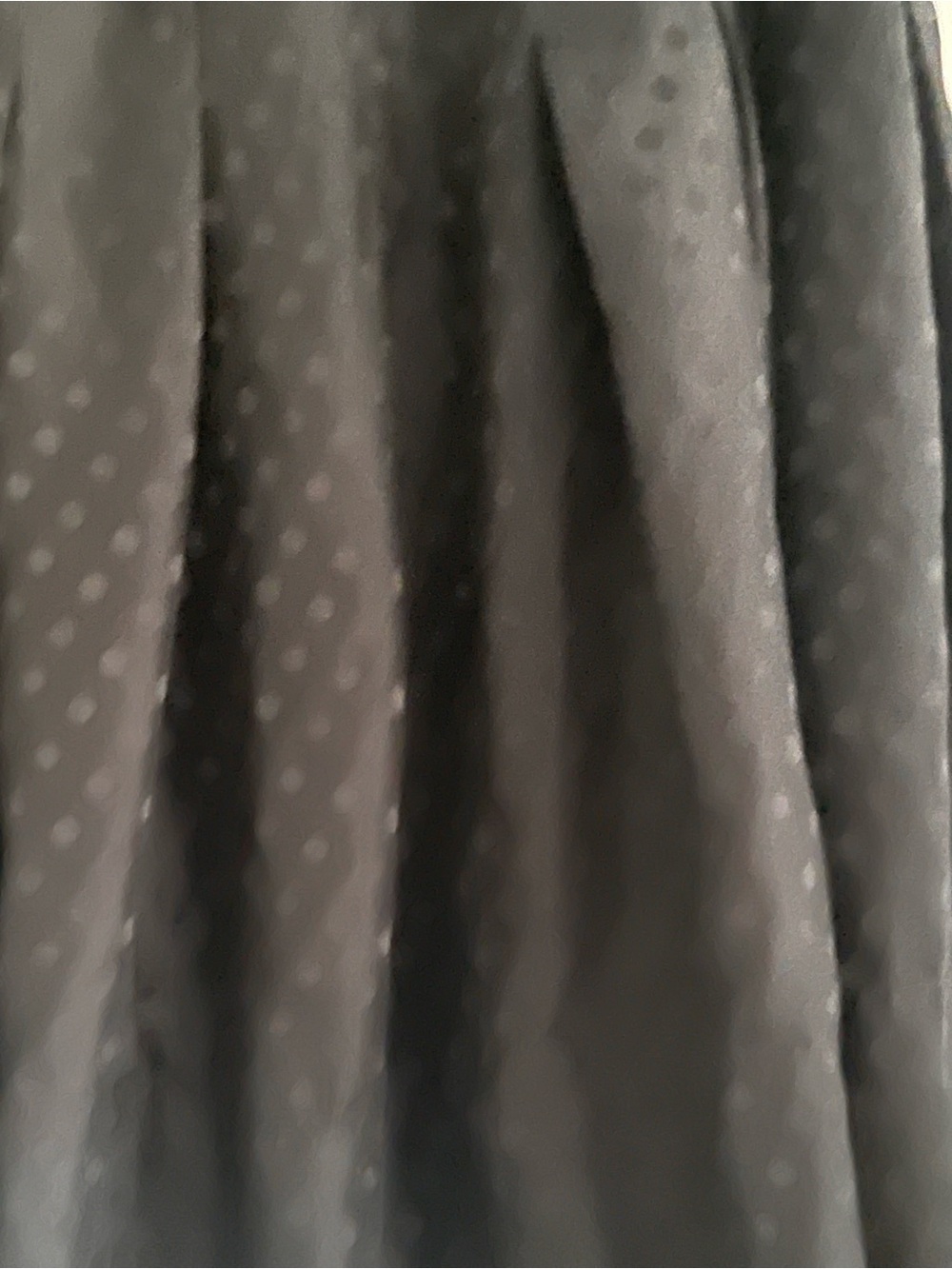 Vintage 100% Silk Jacob Black Polka Dot Pleated Skirt S/M - Picture 4 of 7